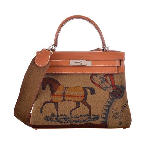 hermes bag with horse|Hermes bag with horse print.